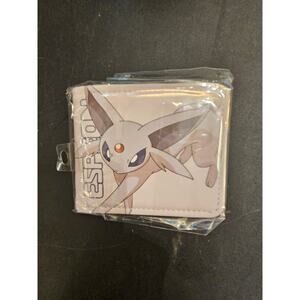💜 Pokémon Espeon Wallet Elegant Anime Bifold with Card & Coin Slots✨ Cute🌙